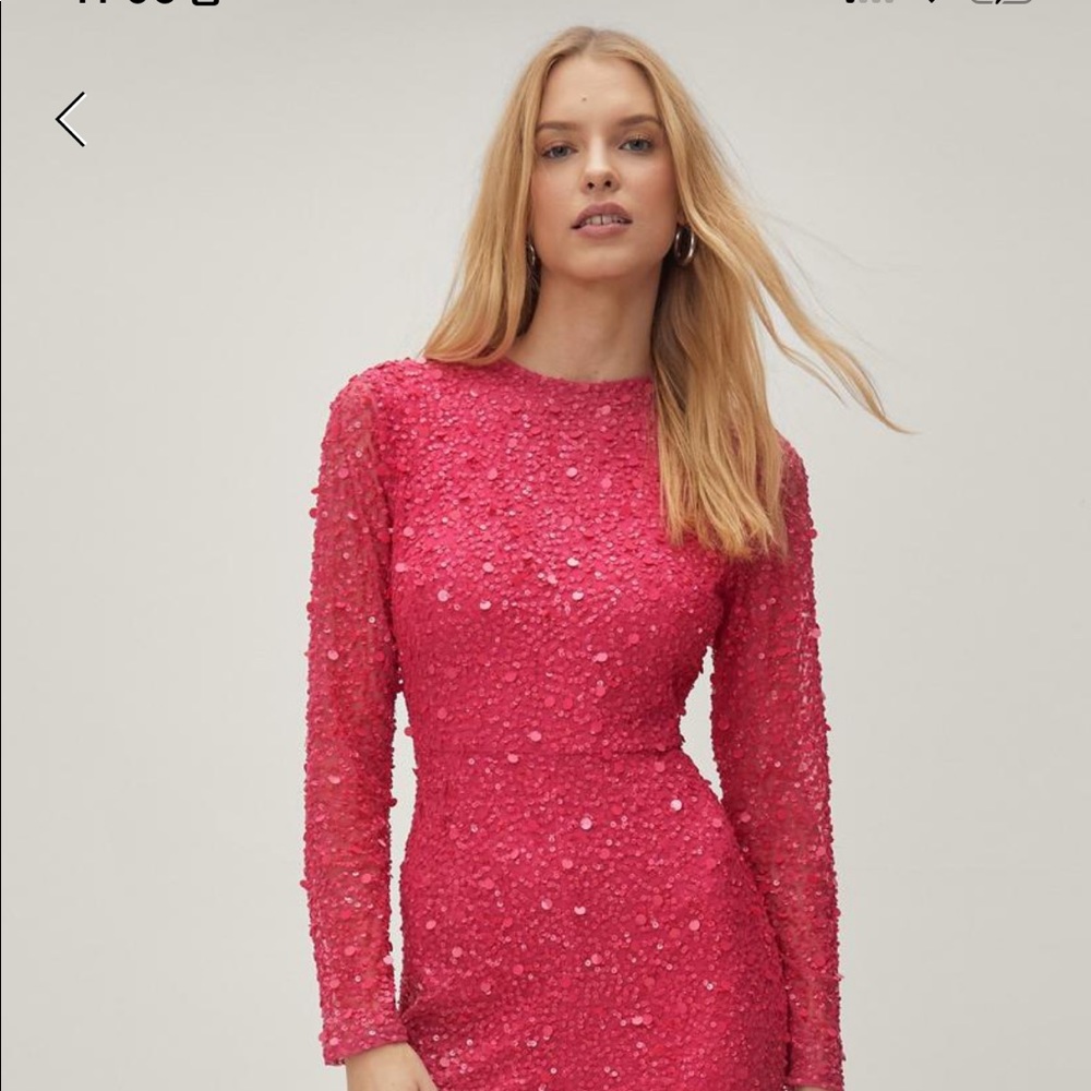 Hot Pink Sequin Jumpsuit for the perfect splash